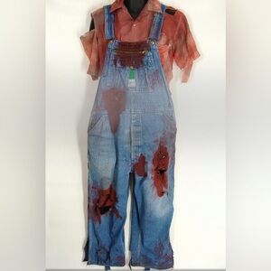 Farmers zombie Overalls with bloody top